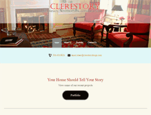 Tablet Screenshot of clerestorydesign.com